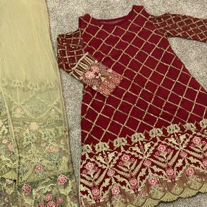 Pakistani Indian semiformal/partywear ShirtDupata.
